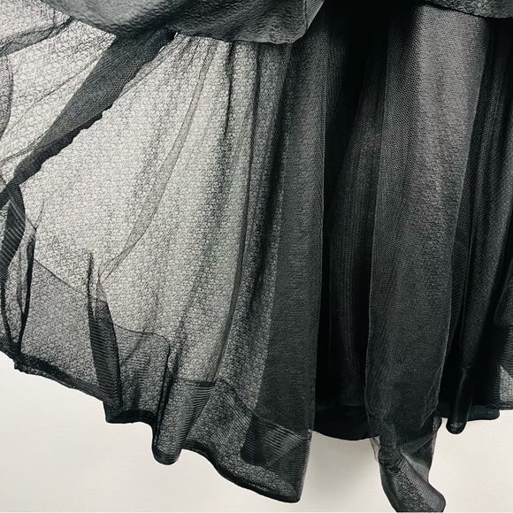 Marchesa Note Size 4 One-Shoulder Floral Embroidered High-Low Evening Dress Gown - Picture 5 of 7